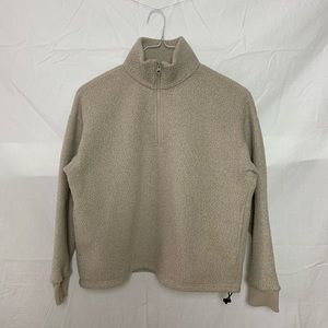 Everlane ReNew Fleece Half-Zip in Oat